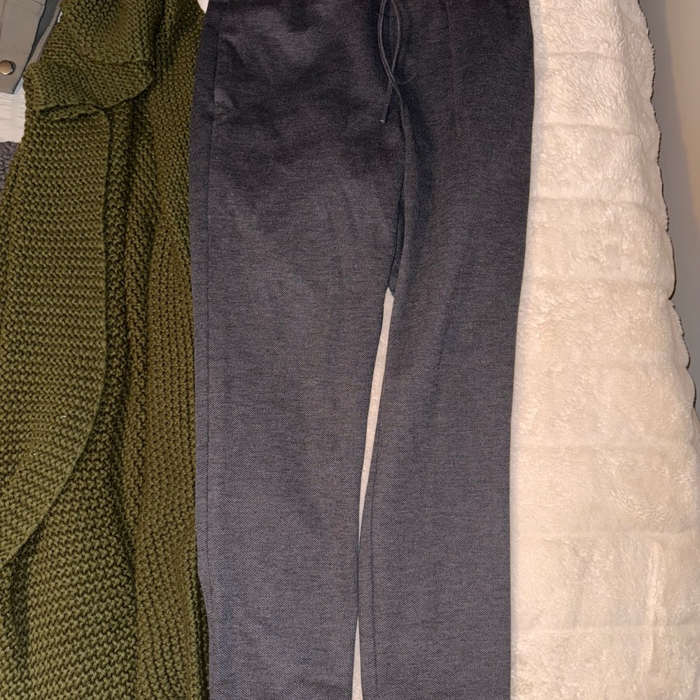 Gray Cuffed Jogger Pants Zara